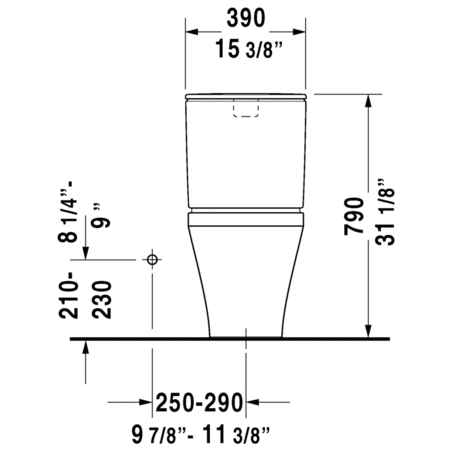 Duravit-216001TPD-Technical Drawing