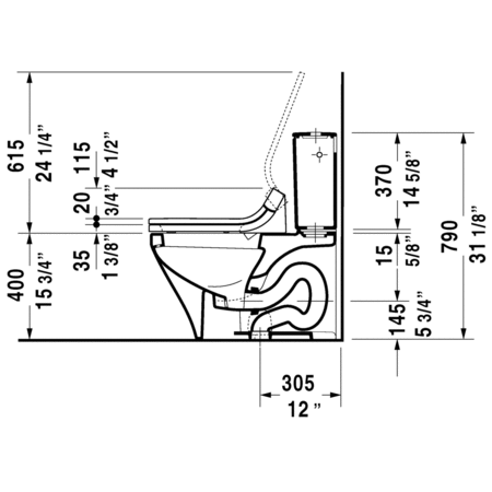 Duravit-216051TP-Technical Drawing