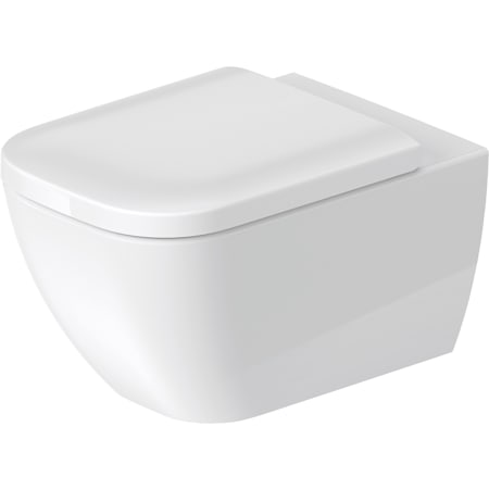 Duravit Happy D.2 0.8 / 1.28 GPF Dual Flush Wall Mounted One Piece Elongated Toilet - Less Seat White