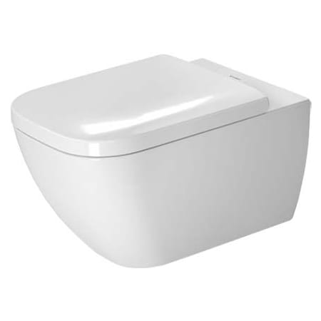 Duravit Happy D.2 0.8 / 1.28 GPF Dual Flush Wall Mounted One Piece Elongated Toilet - Less Seat White