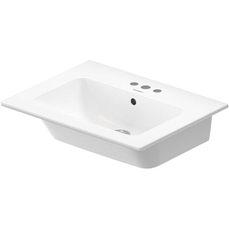 Duravit ME by Starck 19-1/4" Rectangular Wall Mounted Bathroom Sink with Overflow White