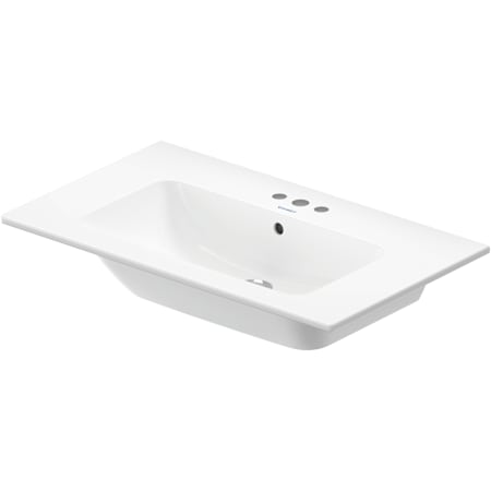 Duravit ME by Starck 32-5/8" Rectangular Ceramic Wall Mounted Bathroom Sink with Overflow and Single Faucet Hole White