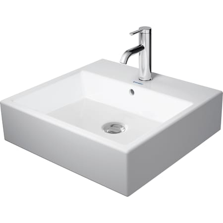 Duravit Vero 19-5/8" Rectangular Ceramic Wall Mounted Bathroom Sink with Overflow and Single Faucet Hole White