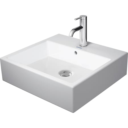 Duravit Vero 100-1/2" Rectangular Ceramic Vessel Bathroom Sink with Single Faucet Hole White