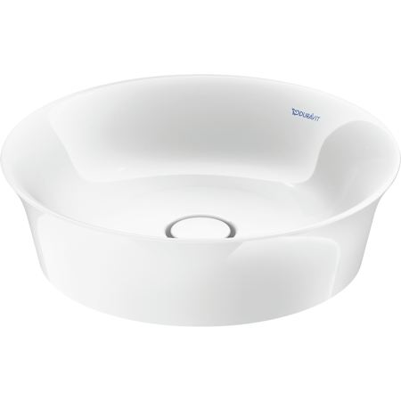 Duravit White Tulip 16-7/8" Circular Ceramic Vessel Bathroom Sink White