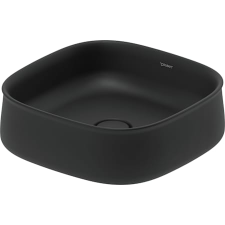 Duravit Zencha 16-1/2" Rectangular Ceramic Vessel Bathroom Sink Matte Anthracite