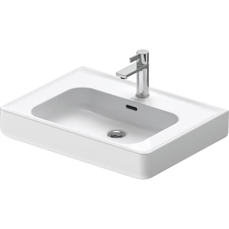 Duravit Soleil by Starck 25-5/8" Rectangular Ceramic Wall Mounted Bathroom Sink with Overflow and Single Faucet Hole White