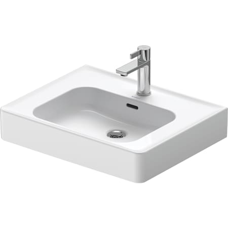Duravit Soleil by Starck 23-5/8" Rectangular Ceramic Wall Mounted Bathroom Sink with Overflow and Single Faucet Hole White