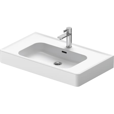 Duravit Soleil by Starck 31-1/2" Rectangular Ceramic Wall Mounted Bathroom Sink with Overflow and Single Faucet Hole White