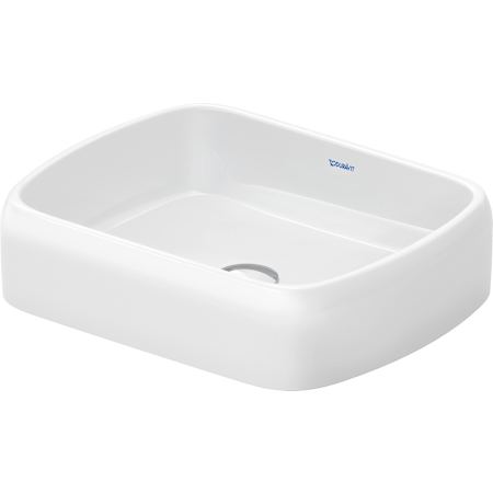 Duravit Qatego 19-5/8" Rectangular Ceramic Vessel Bathroom Sink White