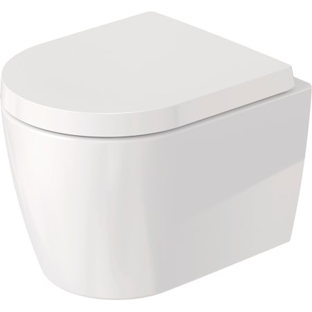 Duravit ME by Starck 1.28/0.8 GPF Dual Flush Wall Mounted One Piece Elongated Toilet - Less Seat White