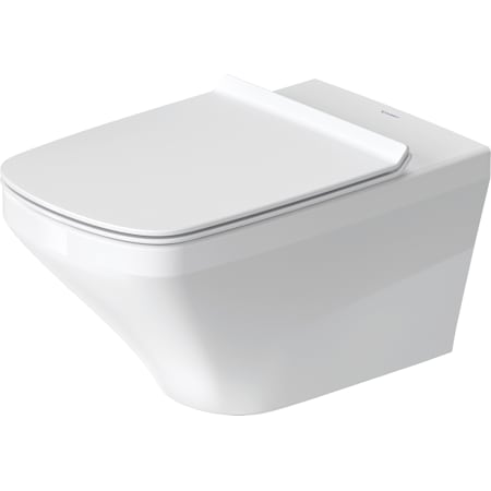 Duravit DuraStyle 0.8/1.6 GPF Dual Flush Wall Mounted One Piece Elongated Toilet with Wall Hand Lever - Less Seat White