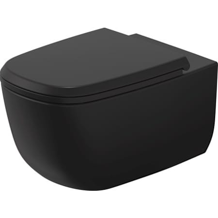 Duravit Aurena 0.8 / 1.28 GPF Dual Flush Wall Mounted One Piece Elongated Toilet Black