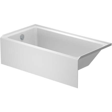 Duravit Duravit No. 1 60" x 32" Three Wall Alcove Acrylic Soaking Tub with Left Drain and Overflow White
