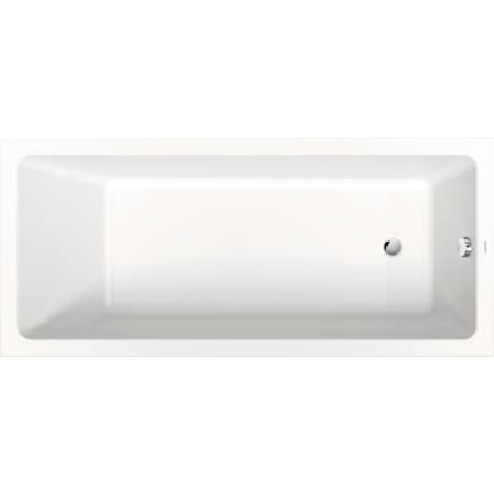 Duravit Duravit No.1 60" Drop In Acrylic Soaking Tub with Reversible Drain and Overflow White