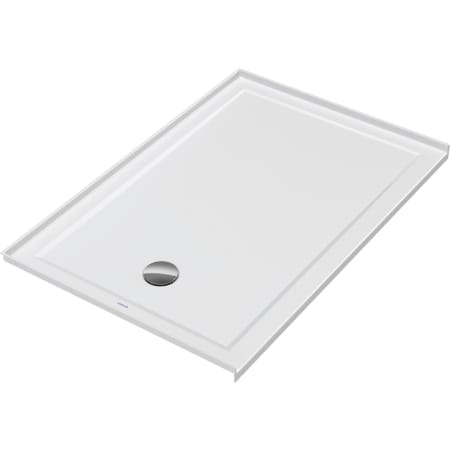 Duravit Architec 54" x 36" Rectangular Shower Base with Single Threshold and Left Drain White