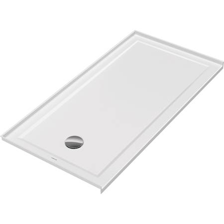 Duravit Architec 60" x 30" Rectangular Shower Base with Single Threshold and Left Drain White