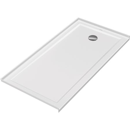 Duravit Architec 60" x 30" Rectangular Shower Base with Single Threshold and Right Drain White