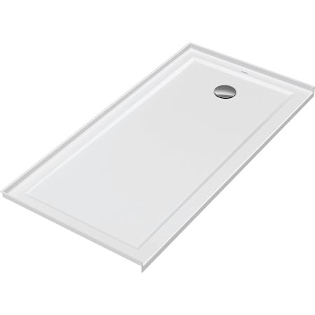 Duravit Architec 60" x 30" Rectangular Shower Base with Single Threshold and Right Drain White