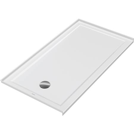 Duravit Architec 60" x 32" Rectangular Shower Base with Single Threshold and Left Drain White