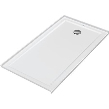 Duravit Architec 60" x 32" Rectangular Shower Base with Single Threshold and Right Drain White