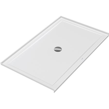 Duravit Architec 60" x 36" Rectangular Shower Base with Single Threshold and Center Drain White