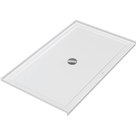 Duravit Architec 60" x 36" Rectangular Shower Base with Single Threshold and Center Drain White