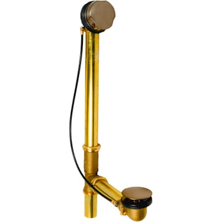 Duravit Universal 1-1/2" Tub Drain Kit - with Overflow Bronze Brushed