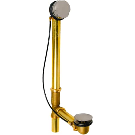 Duravit Universal 1-1/2" Tub Drain Kit - with Overflow Brushed Nickel