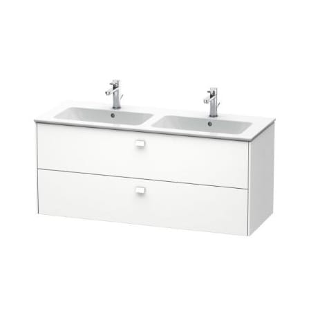 Duravit Brioso Vanity Unit Wall Mounted with Double Drawers Matte White