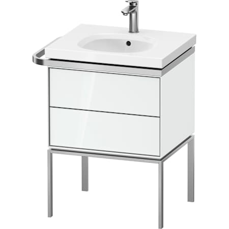 Duravit Aurena 23" Single Wall Mounted Vanity Cabinet - Less Vanity Top High Gloss White