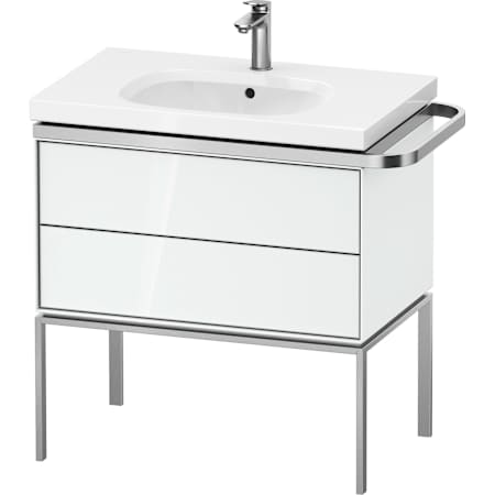 Duravit Aurena 31" Single Wall Mounted Vanity Cabinet - Less Vanity Top High Gloss White