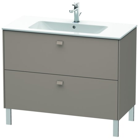 Duravit Brioso 19" Single Wall Mounted Vanity Cabinet - Less Vanity Top Basalt Matte