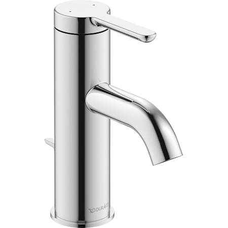 Duravit C.1 1.2 GPM Single Hole Bathroom Faucet with Pop-Up Drain Assembly Chrome
