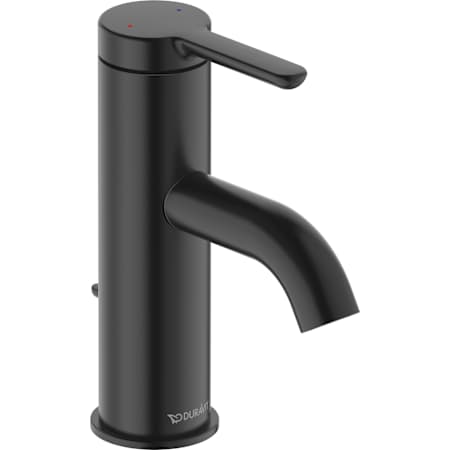 Duravit C.1 6-1/8" 1.2 GPM Single Hole Bathroom Faucet with Pop-Up Drain Assembly Matte Black