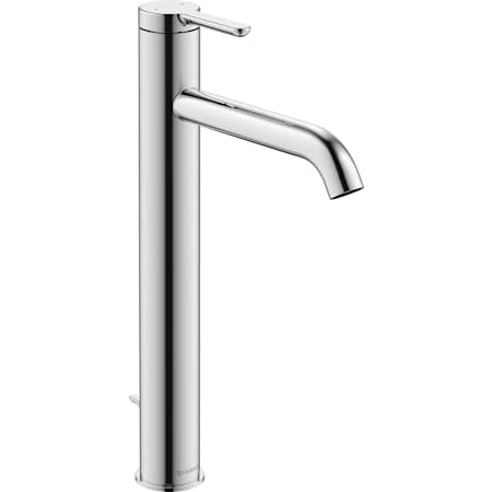 Duravit C.1 1.2 GPM Single Hole Bathroom Faucet with Pop-Up Drain Assembly Chrome
