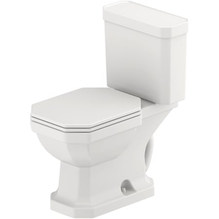Duravit 1930 Series 1.28 GPF Two Piece Elongated Toilet with Left Hand Lever - Seat Included White