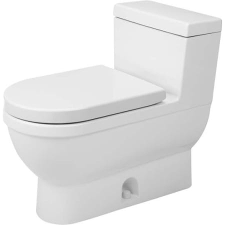 Duravit Starck 3 1.28 GPF One Piece Elongated Toilet with Left Hand Lever - Seat Included White