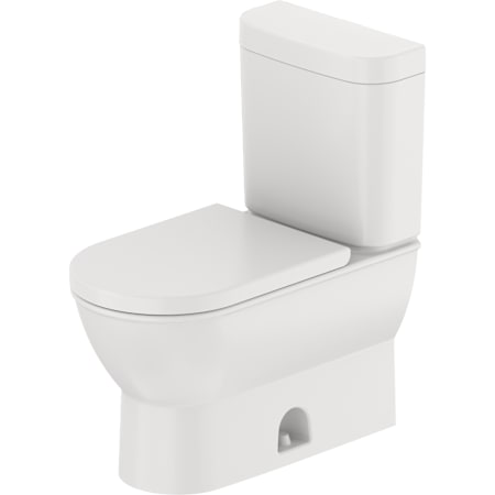 Duravit Darling New 1.28 GPF Two Piece Elongated Toilet with Left Hand Lever - Seat Included HygieneGlaze White