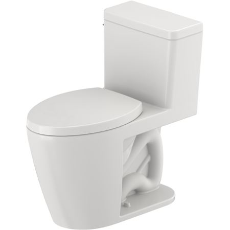 Duravit D-Neo PRO Series 1.28 GPF One Piece Elongated Toilet with Left Hand Lever - Seat Included White