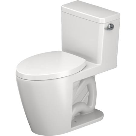 Duravit D-Neo PRO Series 1.28 GPF One Piece Elongated Toilet with Right Hand Lever - Seat Included White