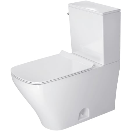 Duravit DuraStyle 1.28 GPF Two Piece Elongated Toilet with Left Hand Lever - Less Seat White