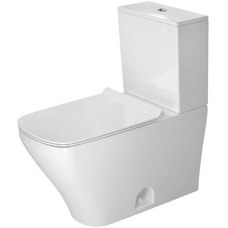 Duravit DuraStyle 1.28 GPF Two Piece Elongated Toilet with Push Button Flush - Seat Included White