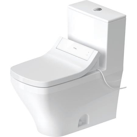 Duravit DuraStyle 1.28 GPF One Piece Elongated Toilet with Push Button Flush - Bidet Seat Included HygieneGlaze White