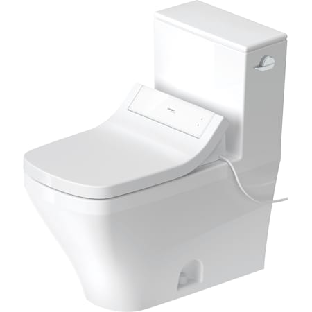Duravit DuraStyle 1.28 GPF One Piece Elongated Toilet with Right Hand Lever - Bidet Seat Included HygieneGlaze White