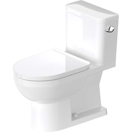 Duravit Duravit No.1 1.28 GPF Elongated Toilet with Right Hand Lever - Seat Included White