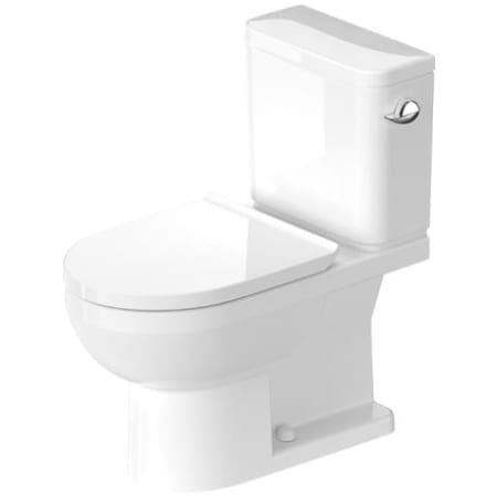 Duravit No. 1 1.28 GPF Two Piece Elongated Chair Height Toilet with Right Hand Lever - Less Seat White