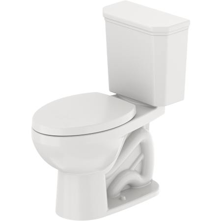 Duravit Duravit No.1 PRO Series 1.28 GPF Two Piece Elongated Toilet with Left Hand Lever - Seat Included White