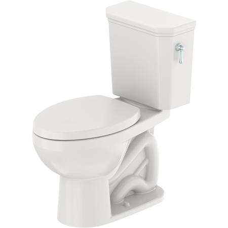 Duravit Duravit No.1 PRO Series 1.28 GPF Two Piece Elongated Toilet with Right Hand Lever - Seat Included White