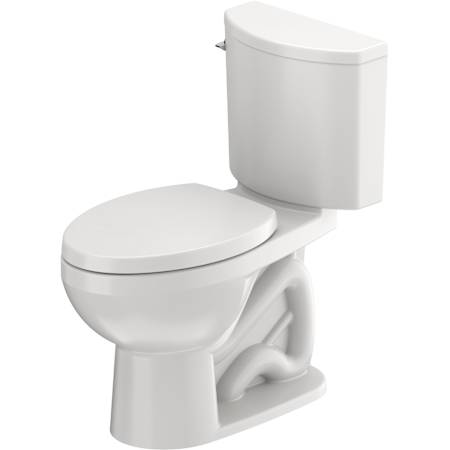Duravit Duravit No.1 PRO Series 1.28 GPF Two Piece Elongated Toilet with Left Hand Lever - Seat Included White